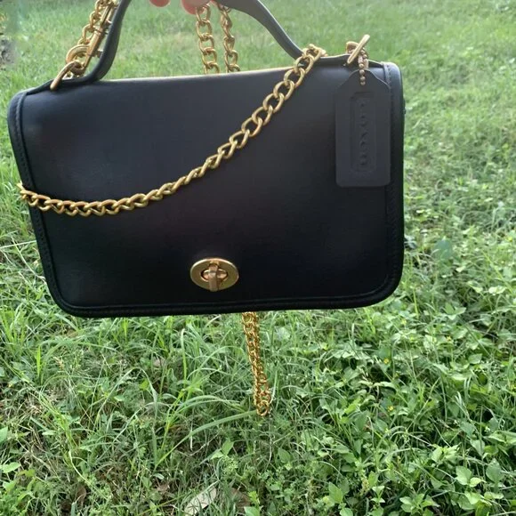 Vintage Coach Casino #9924 Crossbody Bag BLACK - Picture 4 of 16